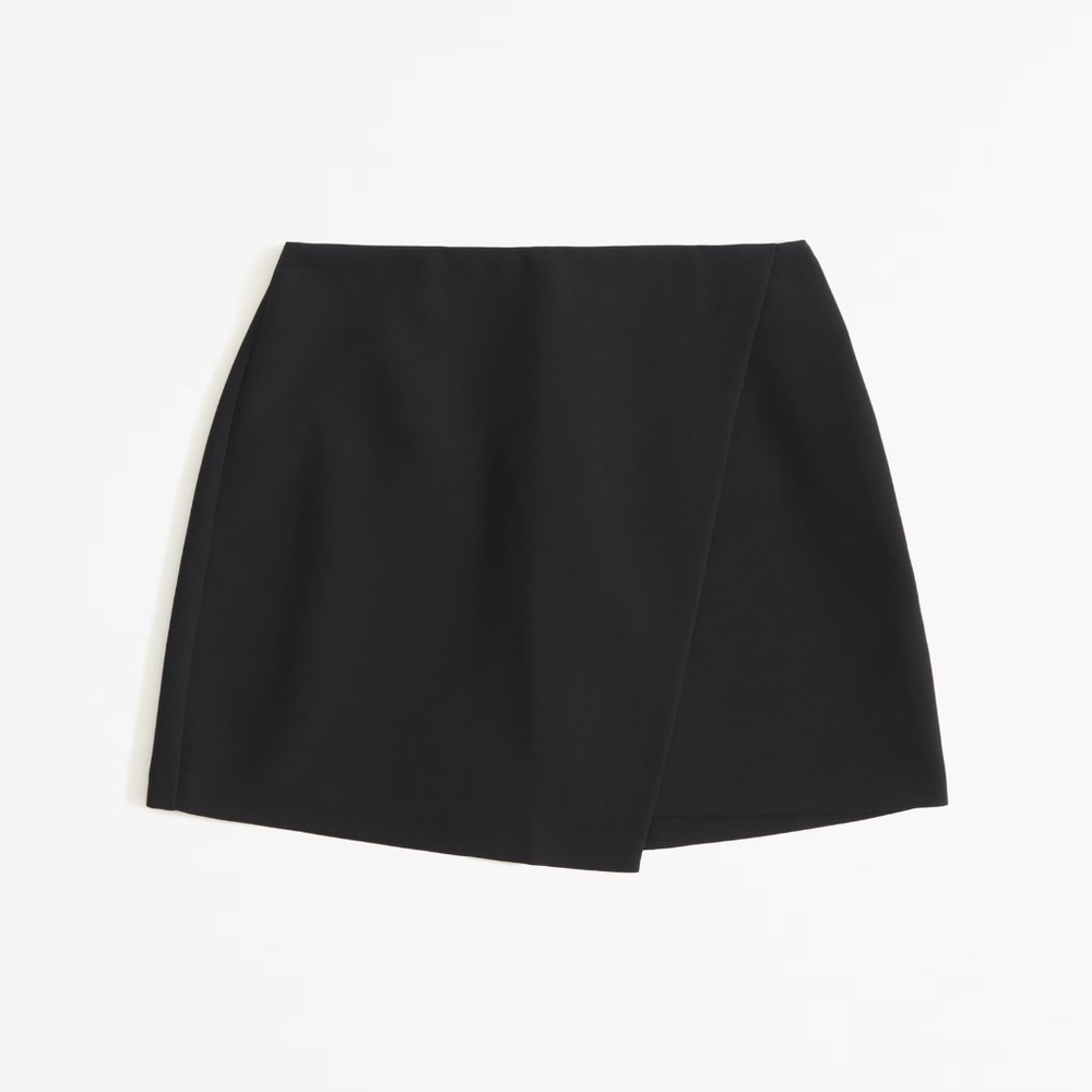 Abercrombie & Fitch Scarlett Wrap Mini Skort - Black